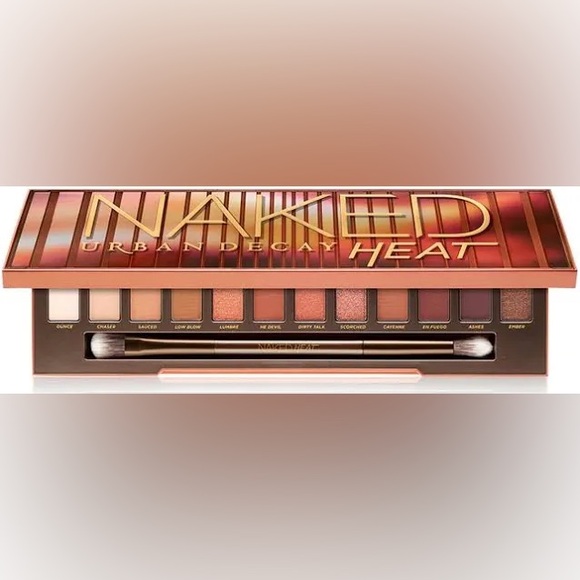 Urban Decay Naked Heat Matte Eyeshadow Palette Versatile Copper Eyeshadow Shades - Picture 13 of 13